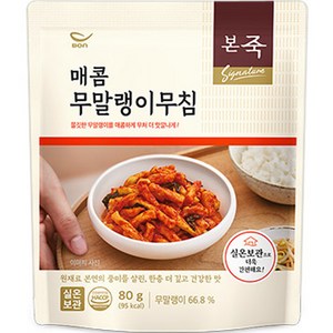 본죽 매콤 무말랭이 무침, 1개, 80g