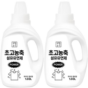 생활공식 초고농축 섬유유연제 화이트 플로럴, 1.03L, 2개