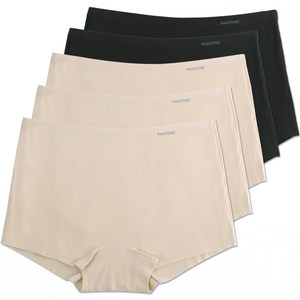 PANTONE 여성용 컴포트 숏 프리컷 사각 팬티 5종 세트
