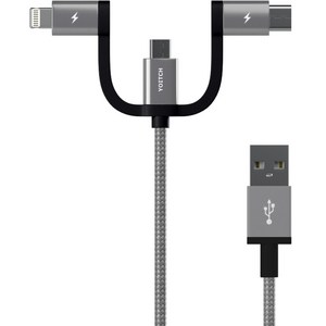 요이치 A타입-멀티단자 마운틴 베타 3in1 멀티 충전 케이블