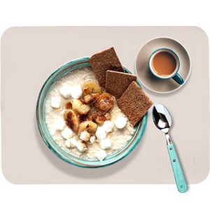 홈스토리 민자 실리콘 방수 식탁 매트, 베이지, 36.4 x 28c..., 1개