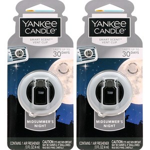 양키캔들 벤트클립 차량용 방향제, 미드썸머나잇, 2개