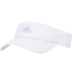 아디다스 여성용 컬러 바이저 골프모자 HG805, 화이트(HG8057), 1개