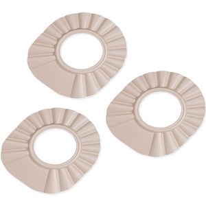 아가드 베이비 버블 유아 샴푸캡, 베이지, 3개