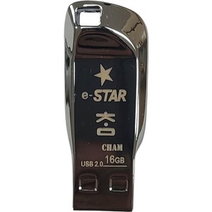 eSTARSSD 2 USB 메모리 실버 CHAM, 16GB