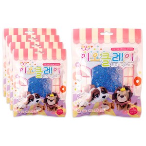 이오 유아용 폼클레이 5p, 파랑, 50g