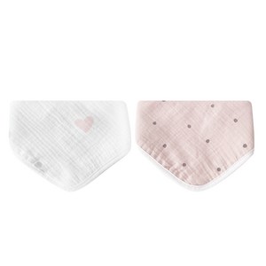 벨몽 순면 아기턱받이 스카프빕 고리 손수건 2종세트, 블로썸, 1개
