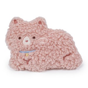 모찌타운 포켓형 뽀글뽀글 핫팩 인형 뽀글냥이 11cm, 1개