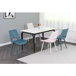 도리퍼니처 레모나 포세린 세라믹 식탁 + 의자 4P 세트 4인용 방문설치