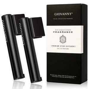 GIOVANNY 프리미엄 파워 스틱 차량용 디퓨저 5g 케이스 2p + 리필 4p, 아베피치, 1세트