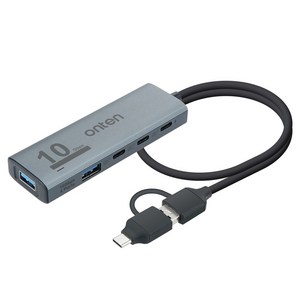 컴스 USB 3.2 C타입 A타입 콤보 Gen2 4포트 USB허브 FW529