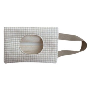 연시네 누빔 물티슈 케이스 파우치 17 x 25 cm, 1개, 베이지