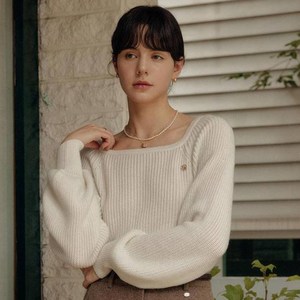 룩캐스트 여성용 칼린 스퀘어넥 니트 탑