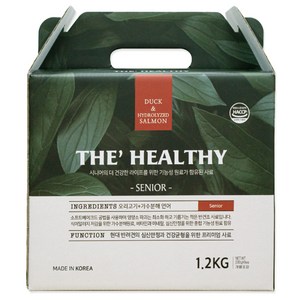 이수펫 노령견용 강아지 더 헬씨 시니어 반건조 소프트사료, 오리, 1.2kg, 1개