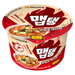 맵탱 큰컵 마늘조개라면 110g, 1개