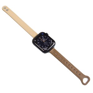 pines 투톤 고급가죽 스트랩 42 / 44 / 45 / 49 mm, 에토프 + 베이지