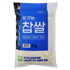 초록숟가락 유기농 찹쌀, 3kg, 1개