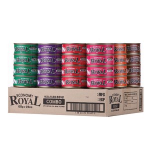 펫스토리로얄 고양이 이코노미 습식캔 콤보, 헤어볼 + 혼합맛(..., 1.44kg, 1세트