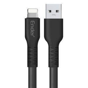 엔더 아이폰 호환 A타입-8핀 고속 충전 말랑이 탄성 케이블