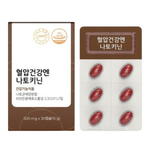 혈압건강엔 나토키닌 15g, 30정, 1개