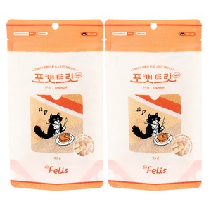 닥터펠리스 포캣트릿 로우 고양이 간식, 연어, 25g, 2개