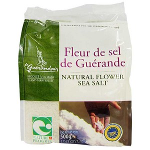 르게랑데 토판 천일염 플뢰르 드 셀 폴리백, 500g, 1개