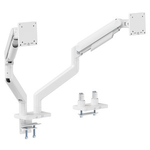 루나랩 플러스 듀얼 모니터암, 화이트, 1개