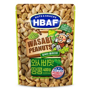 바프 넛츠앤스낵스 와사비맛 땅콩, 400g, 1개