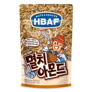 HBAF 멸치 아몬드, 300g, 1개