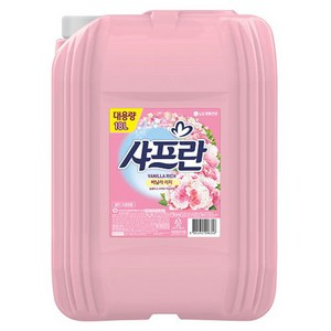 샤프란 대용량 섬유유연제 바닐라 리치 알파 본품, 18L, 1개