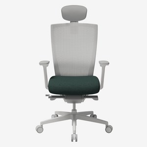 시디즈 T50 HDA 사무/학생용 메쉬 의자, 화이트+딥그린