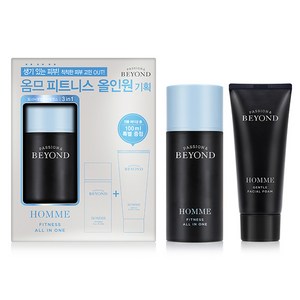 비욘드 옴므 피트니스 올인원 100ml + 젠틀 페이셜 폼 100ml, 1세트