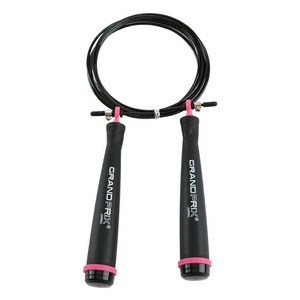 김수열줄넘기 그랑프리 초고속 와이어 줄넘기 S-707, 핫핑크, 손잡이 15cm x..., 1개
