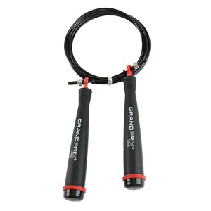 김수열줄넘기 그랑프리 초고속 와이어 줄넘기 S-707, 레드, 손잡이 15cm x..., 1개