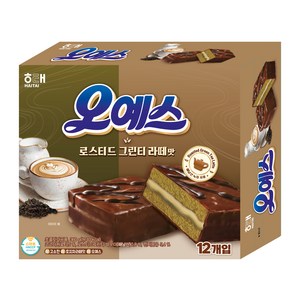 오예스 로스티드 그린티 라떼맛 12p, 360g, 1개