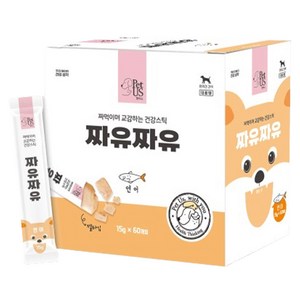 펫어스 강아지 짜유짜유 간식 60p, 900g, 1개, 연어