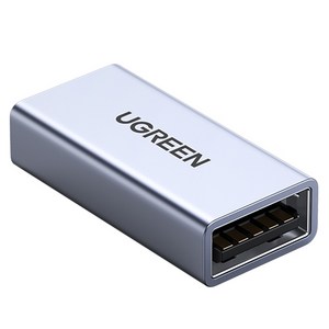 유그린 메탈케이스 USB3.0 A F to F 연장 젠더 커플러, 1개, US381