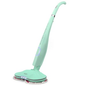 휴스톰 무선 듀얼스핀 듀얼 라이팅 물걸레 청소기 HS-9700GR, 민트