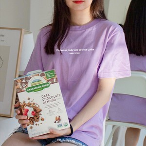 험블스튜디오 17수 레터링 통기성 반팔 티셔츠