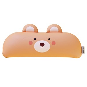 밀로앤개비 애착 동물 아기 롱베개 커버 + 매쉬 롱베개솜, 곰 샌디, 베개커버(80 x ..., 1개