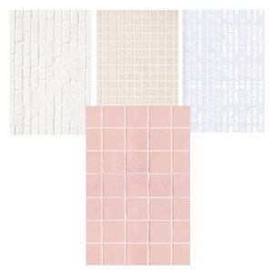 타일패턴 배경지 4종 세트 54x83cm