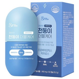 GRN 쾌변엔 천둥이 더블케어 유산균 56p, 25.2g, 1개