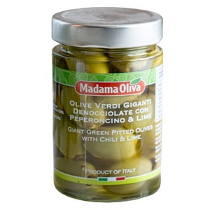 마다마올리바 피티드 그린 자이언트 할키디키 올리브 칠리 앤 라임, 290g, 1개
