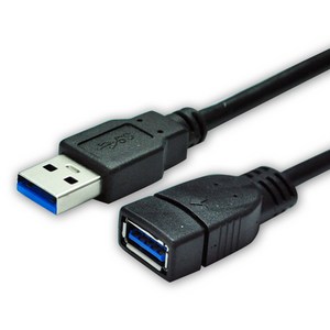 디옵텍 3.0버전 USB 연장 케이블 블랙 JUSTLINK U3AF50, 1개, 5m