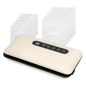 비스카 마이 키친 진공포장기 아이보리 VK-F001S + 비닐팩 2종 x 5p 세트