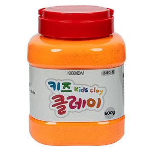 키즈 클레이 버켓, 주황, 500g, 1개