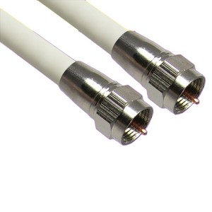 마하링크 국산 안테나 TV 화이트 동축 수제작 케이블