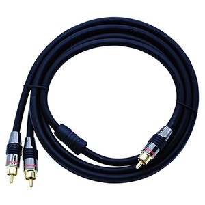 저스트링크 디옵텍 프리미엄 서브우퍼 케이블 1RCA 2RCA 3m, 3RP-M70030-A, 1개