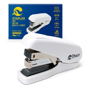 피스코리아 플랫 이지 스테플러 HD-510, 화이트, 1개