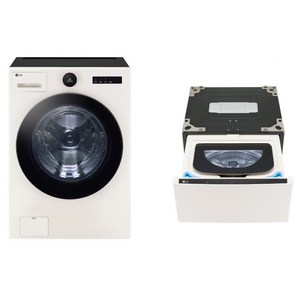 LG전자 트롬 오브제컬렉션 세탁기 + 미니워시 세트 FX25EARX 25kg + 4kg 방문설치